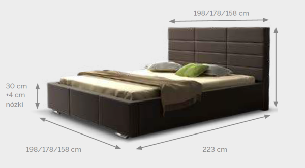 Łóżko MARS - wymiary