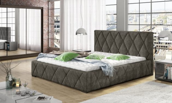 Łóżko TRIVIO - tkanina monolith 95