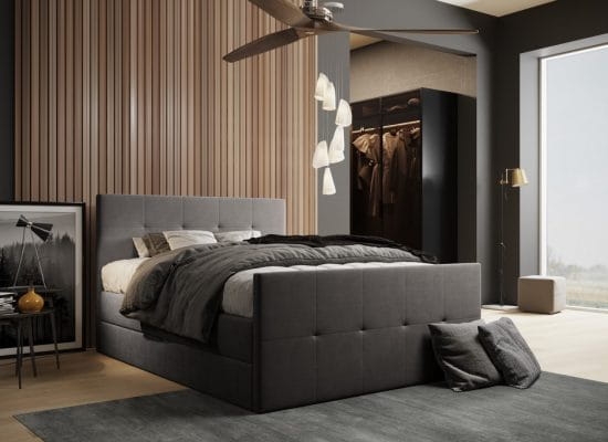 Łóżko NANCY kontynentalne, hotelowe  z pojemnikiem na pościel 140x200, 160x200, 180x200, 200x200