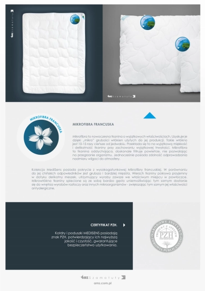 Kołdra całoroczna AMZ Antiallergic Classic - medisens ulotka