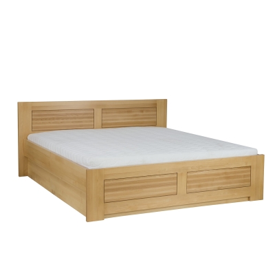 Łóżko bukowe LK112 BOX z pojemnikiem na pościel 