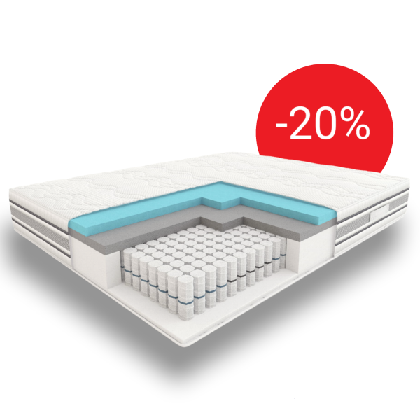 Materac hybrydowy DANCE 7-strefowy Pocket PLUS Hilding - promocja -20% hilding sypialnie roxa bieruń
