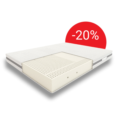 Materac lateksowy MELODY - antybakteryjny i przeciwgrzybiczny Hilding