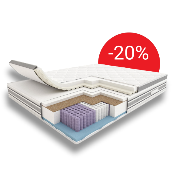 Materac hybrydowy ELECTRO Hilding promocja -20% sypialnie roxa Bieruń