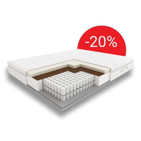 Materac sprężynowy LAMBADA Hilding promocja -20% Sypialnie Roxa Bieruń
