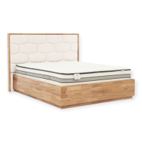 Łóżko drewniane Oscar z zagłówkiem plaster miodu