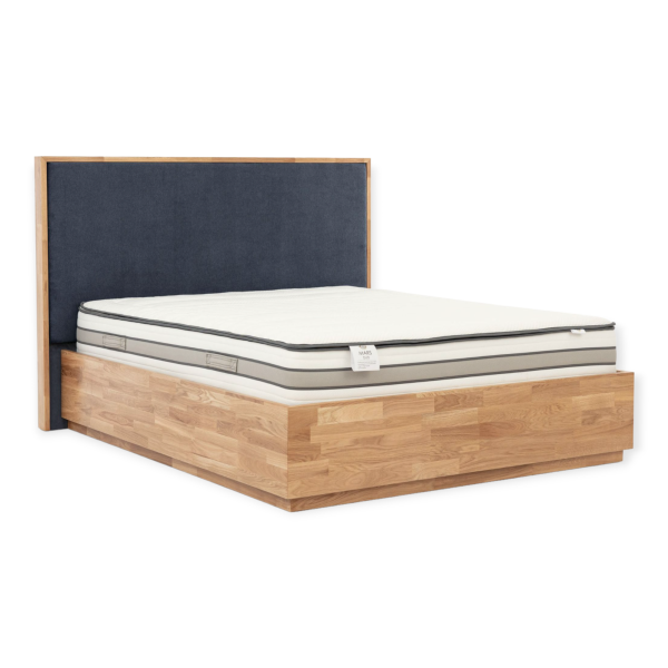 Łóżko drewniane Oscar z gładkim zagłówkiem