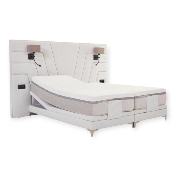 Komfortowe łóżko Evan ze stelażem elektrycznym