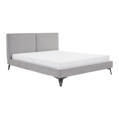 Minimalistyczne łóżko tapicerowane BETTY o nowoczesnych kształtach