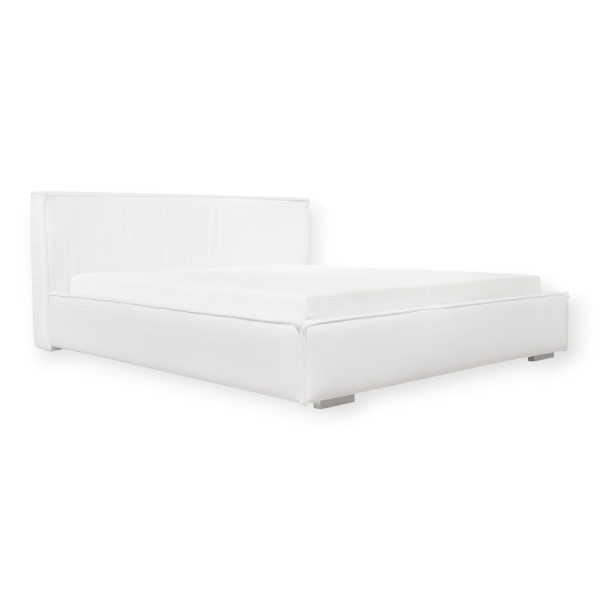 Łóżko tapicerowane PAULA szeroka rama / szerokie boczki