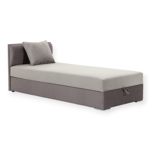 Łóżko tapicerowane NOA - tapczan jednoosobowy z pojemnikiem