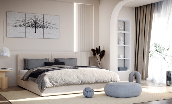 Łóżko tapicerowane RICK