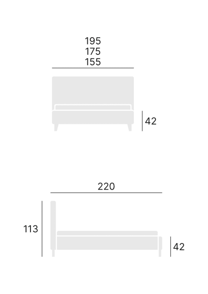 Łóżko KASANDRA rozmiarowka