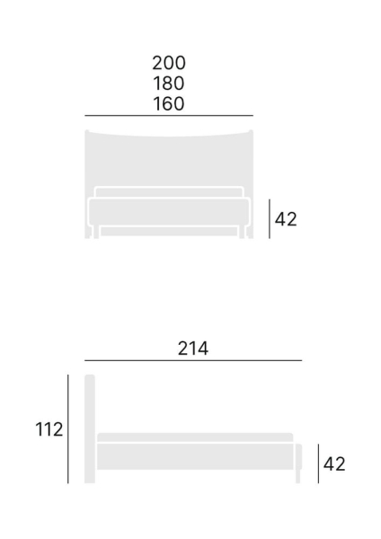 Łóżko Nature - wymiary