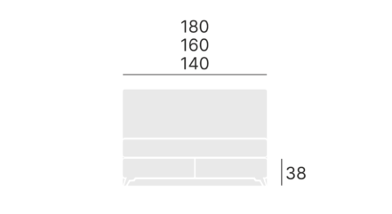 Łóżko FIORE - wymiary