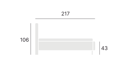 Łóżko HATTON wymiary