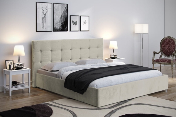 Łóżko tapicerowane bella
