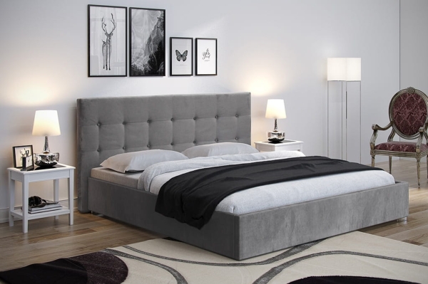 Łóżko tapicerowane bella