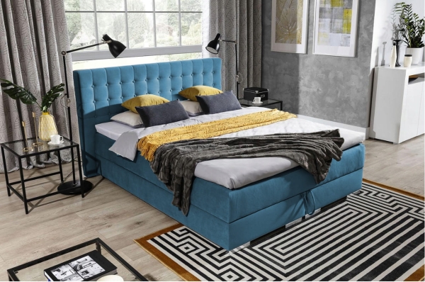 Łóżko kontynentalne MARCUS z materacem