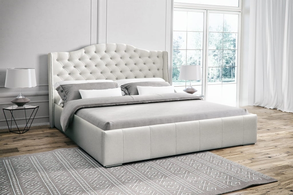 Łóżko tapicerowane EMILY pikowane hampton