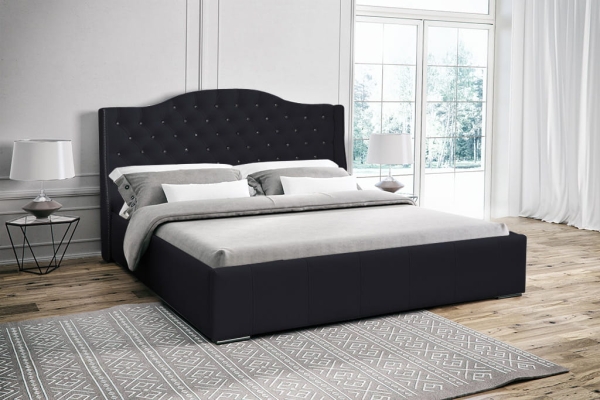 Łóżko tapicerowane EMILY pikowane hampton