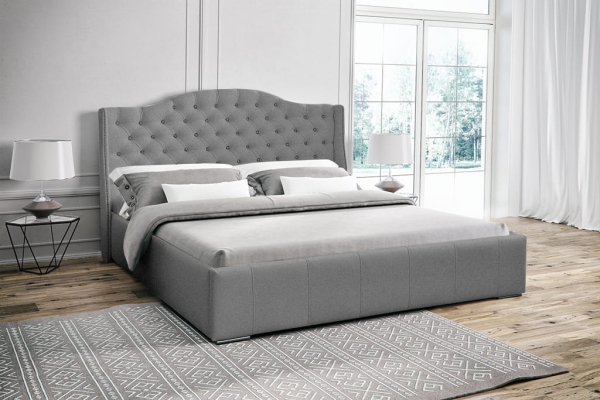 Łóżko tapicerowane EMILY pikowane hampton