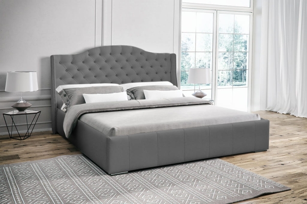 Łóżko tapicerowane EMILY pikowane hampton