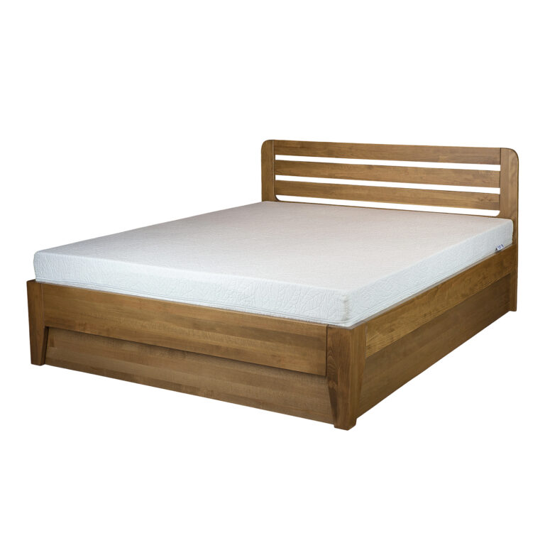 Łóżko bukowe z pojemnikiem