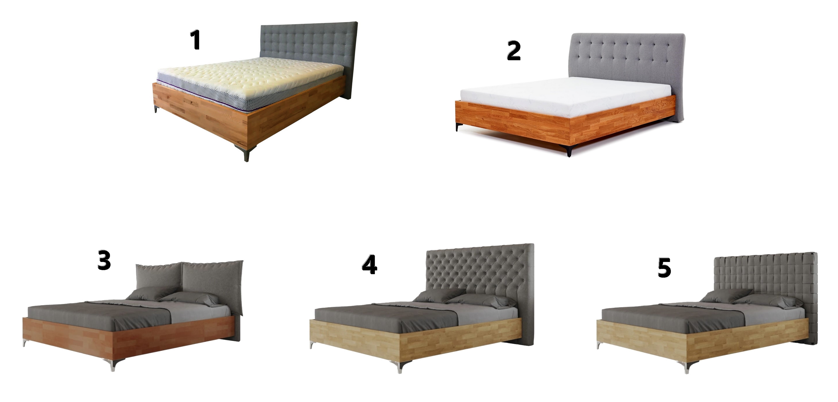 Łóżko Niko zagłówki