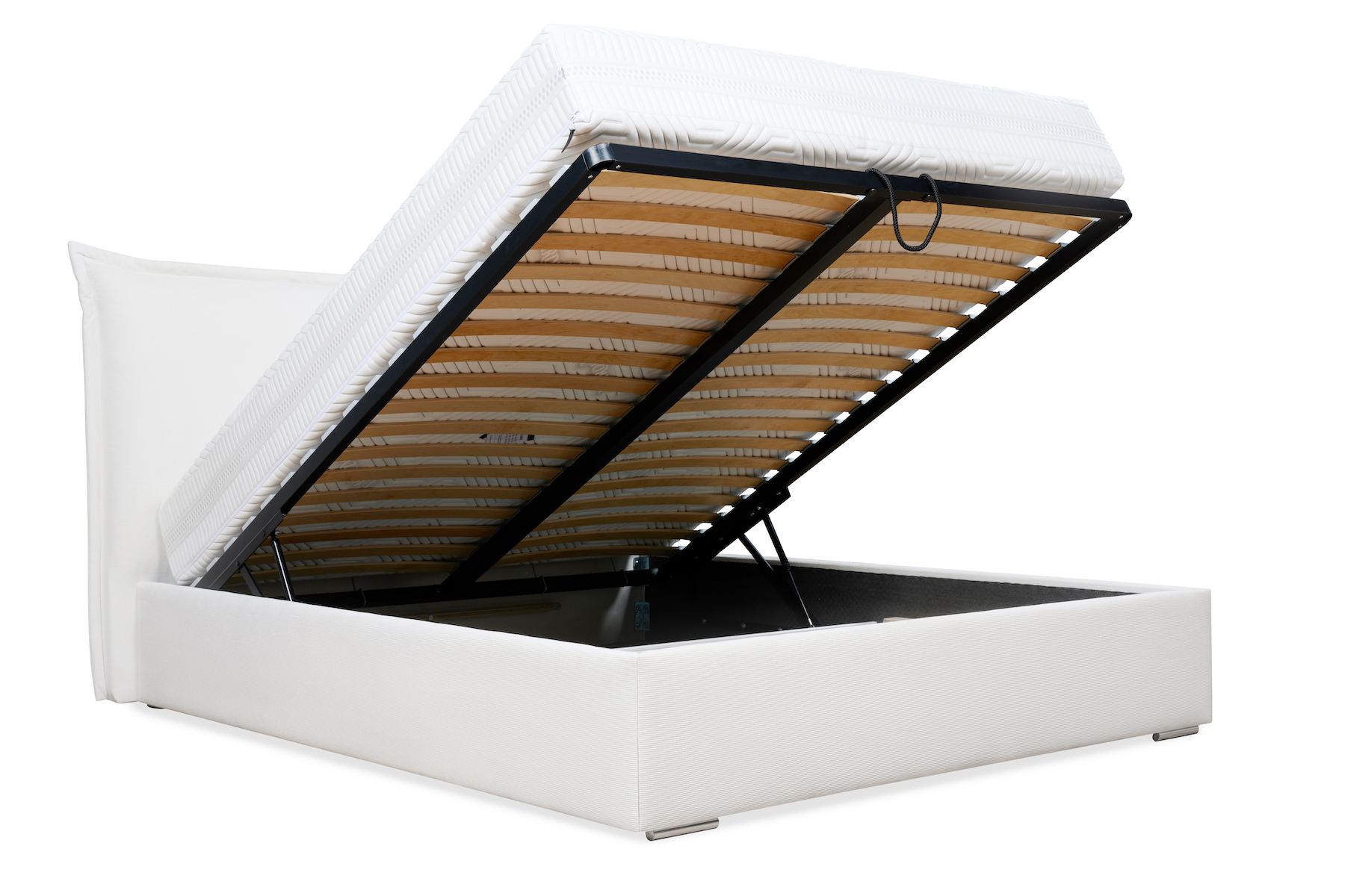 Pojemnik na pościel łóżko tapicerowane