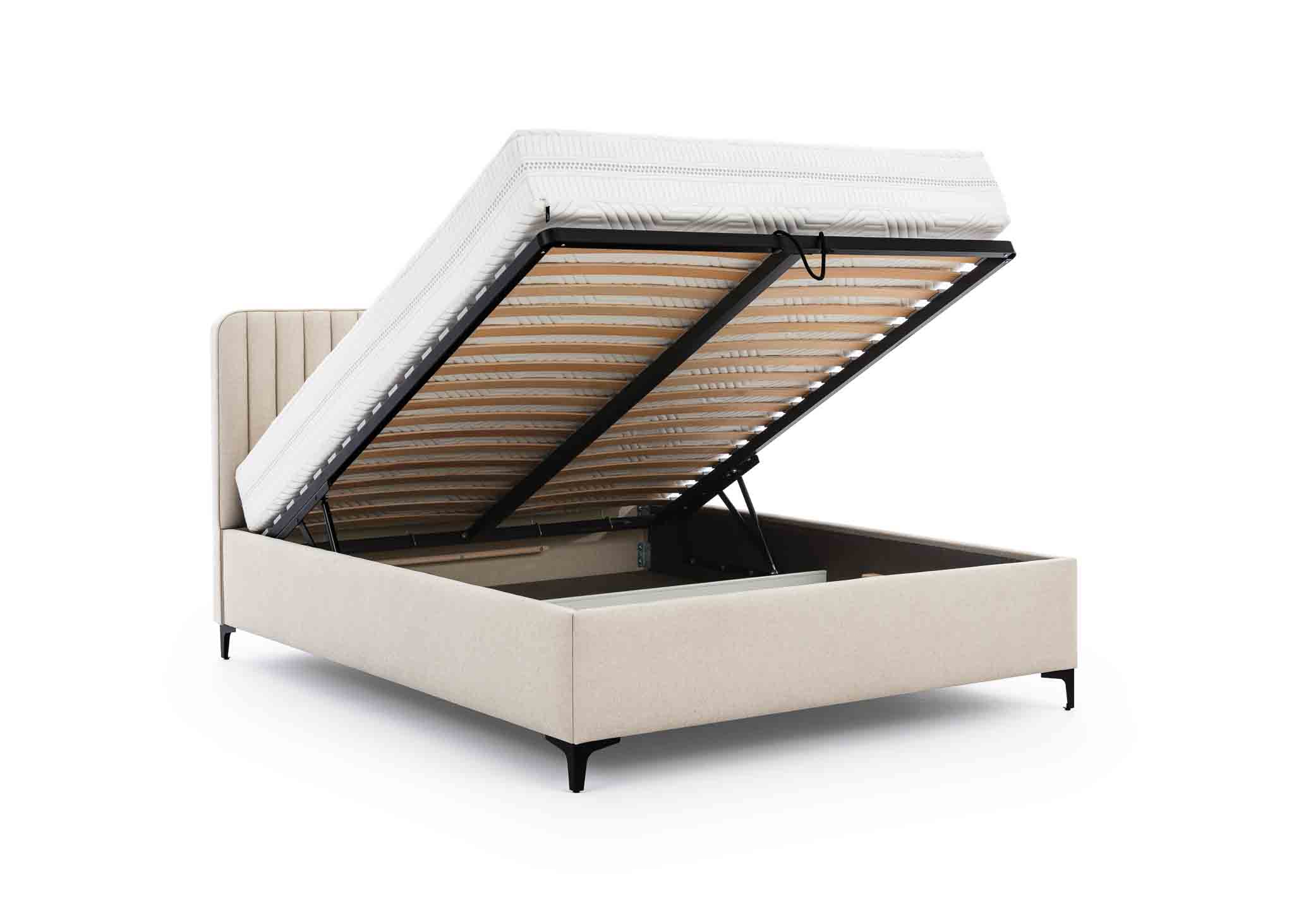 Pojemnik na pościel łóżko tapicerowane